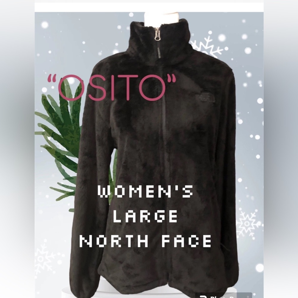 Women’s OZITO North Face Plush Fleece Jacket Size Large Zip Up EUC
